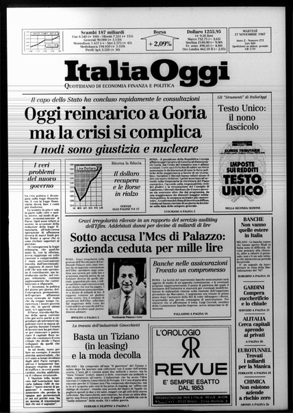 Italia oggi : quotidiano di economia finanza e politica